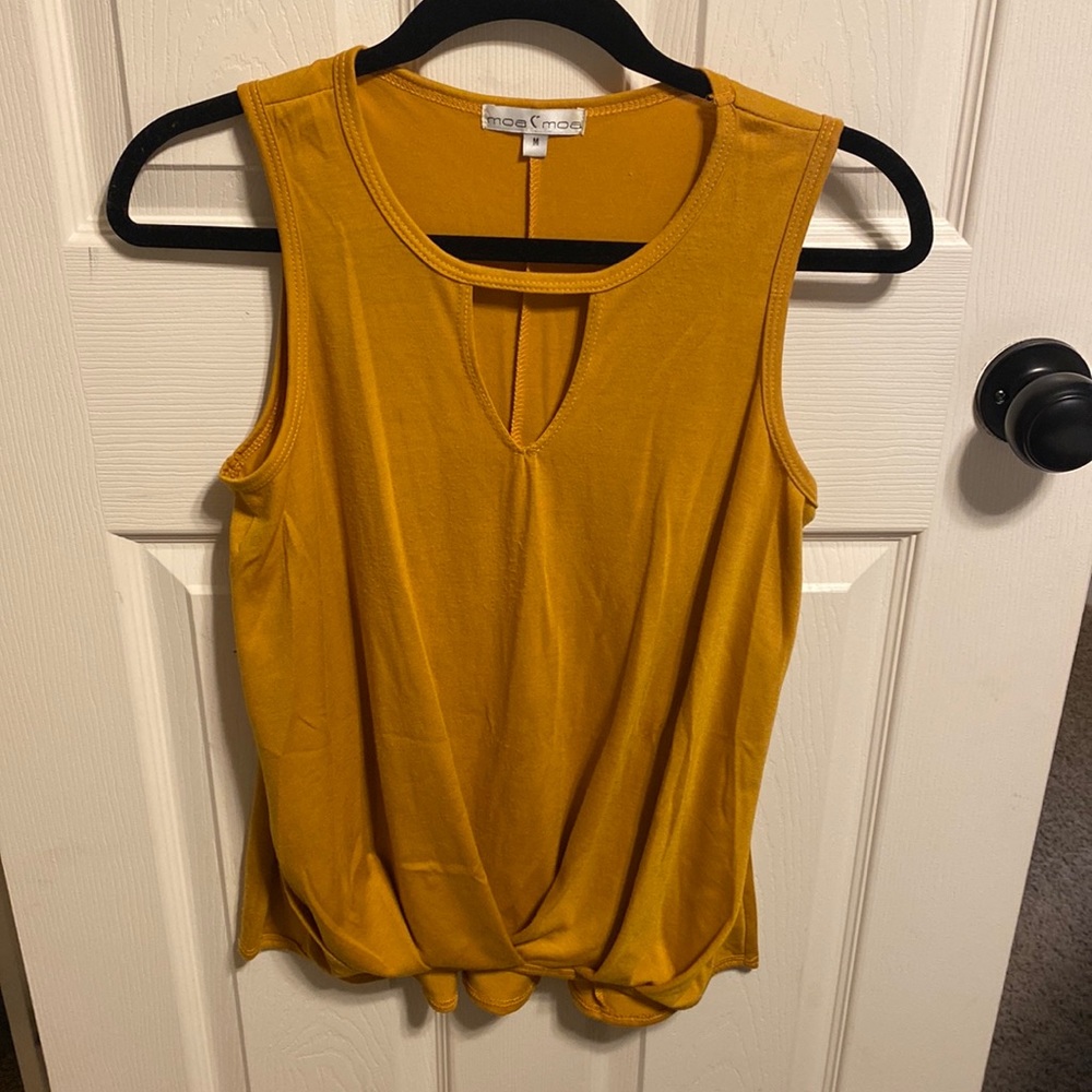 Mustard color tank top